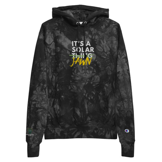 It's A Solar Thing/Jawn - Unisex Champion tie-dye hoodie